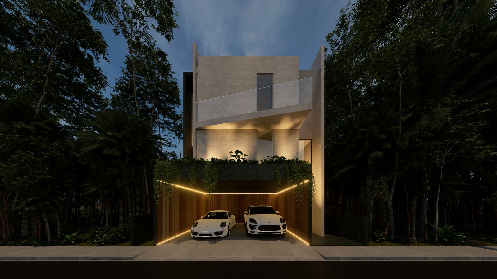 Villa 3 Niveles — render 1
